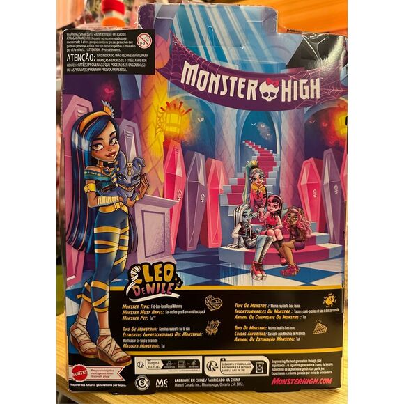2022 Monster High Cleo DeNile Deluxe Set With Tut Cat Pet Doll New NIB - Picture 6 of 9